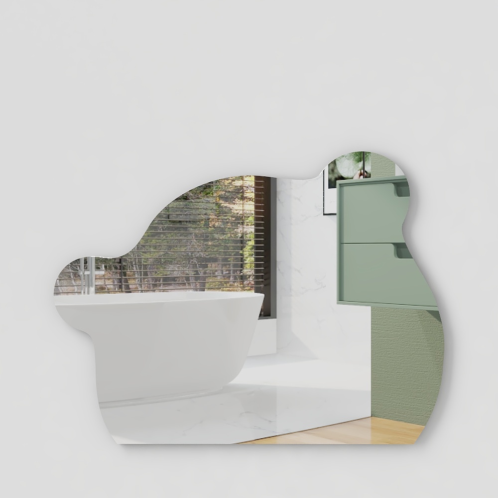 Modern Bathroom Teddy Bear Mirror