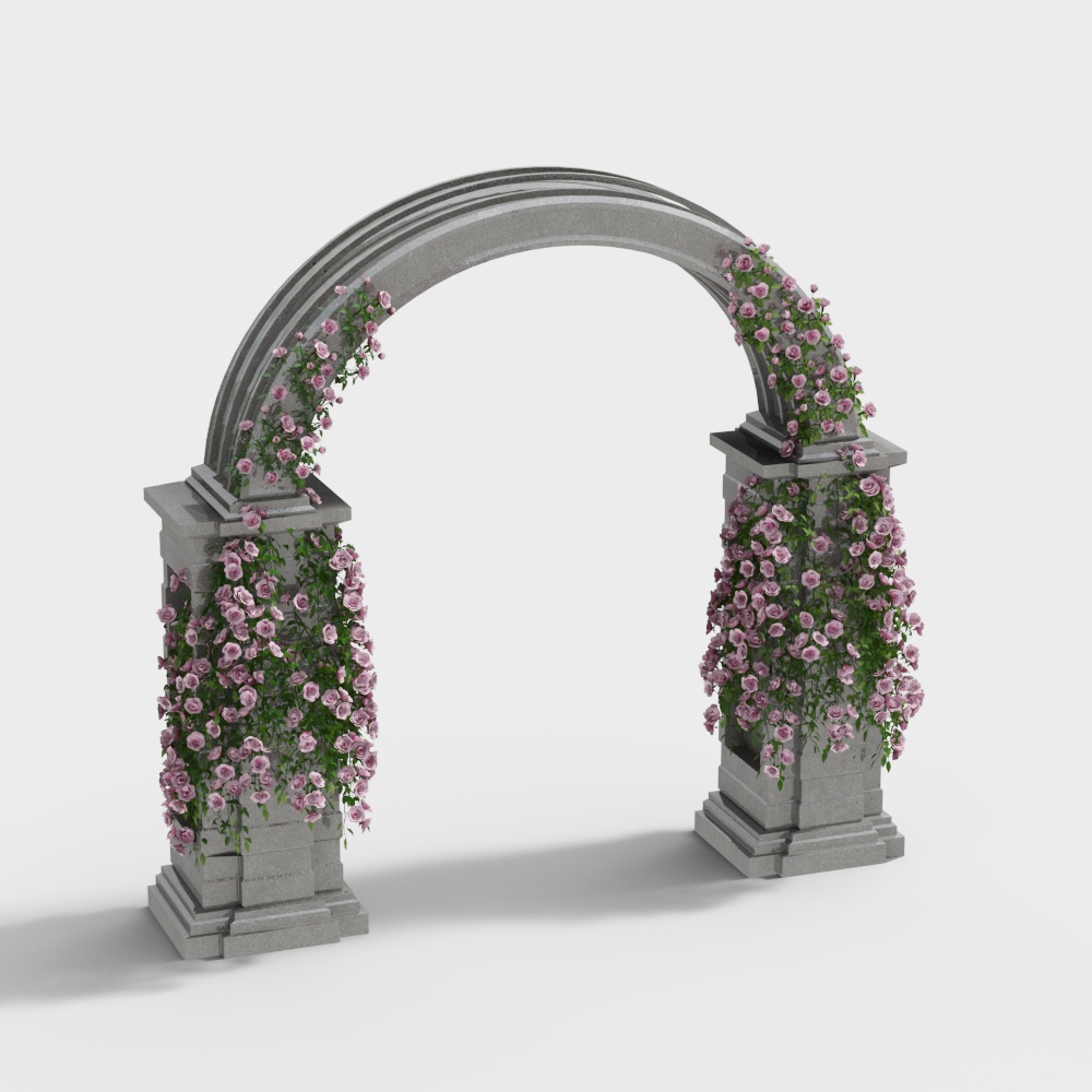 Pilastro della Porta Fiori Moderna per Matrimonio