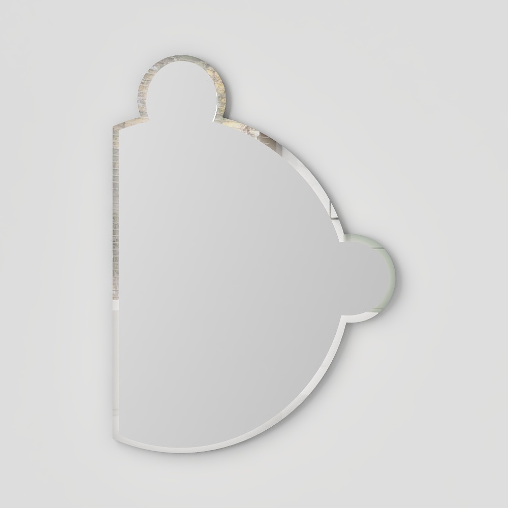 Elegant Low-Poly Mirror 3D model for Modern Interiors