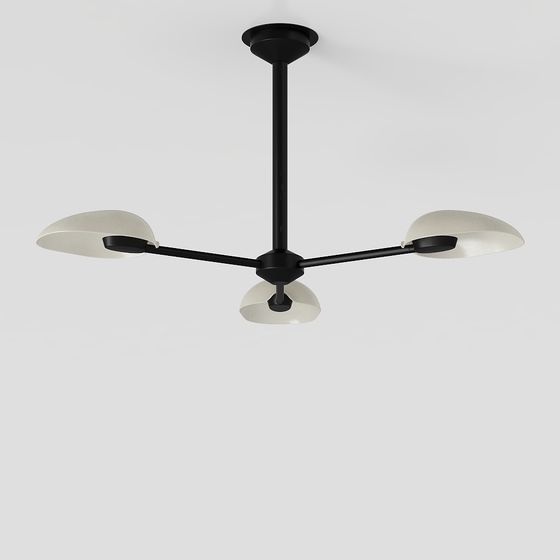 Elegant Minimalist Chandelier 3D model