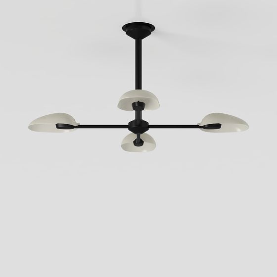 Elegant Minimalist Pendant Light 3D model