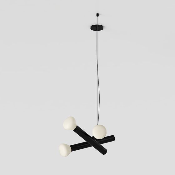 Modern Minimalist Chandelier 3D model