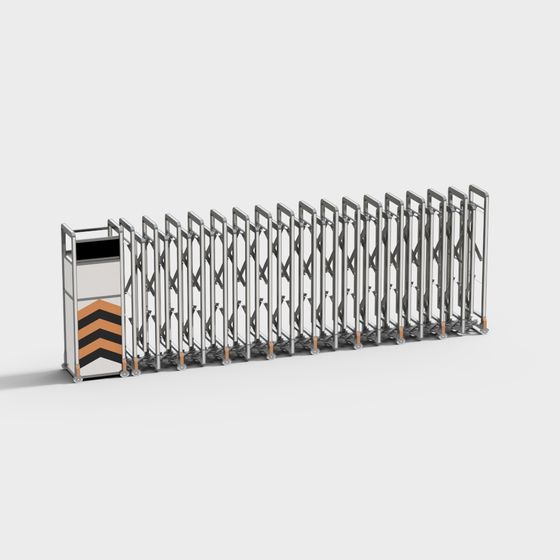 Urban Boundary Low-Poly 3D model