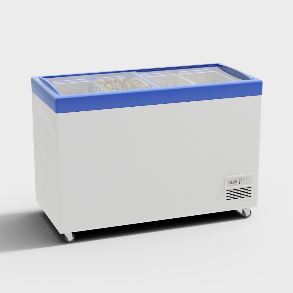 Unique Low-Poly Refrigerator 3D model