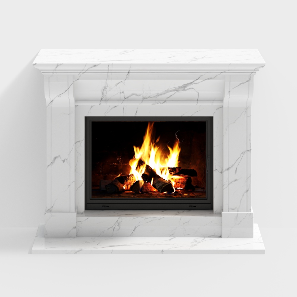 Chimenea de Sala de Estar de Estilo Escandinavo