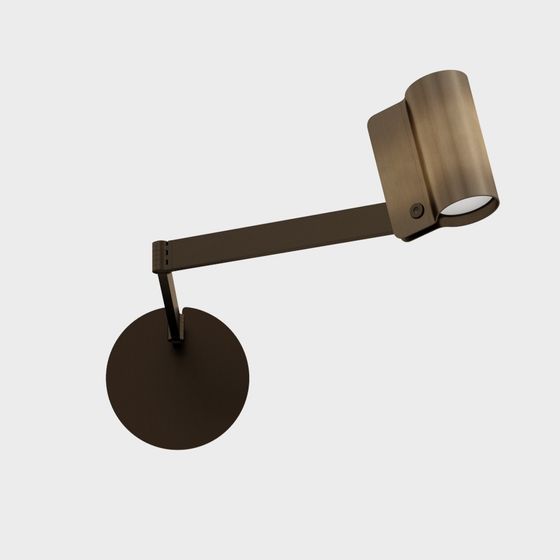 Elegant Low-Poly Wall Lamp 3D Model