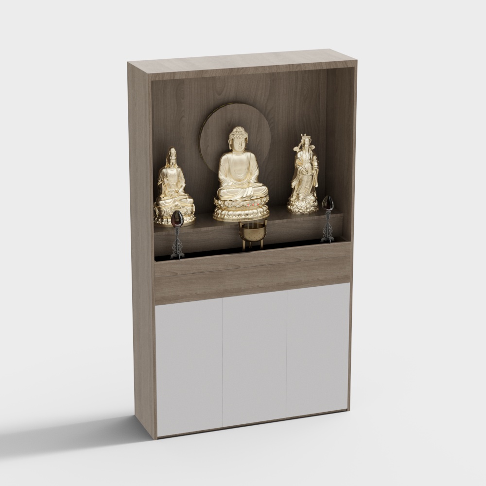 Zen-Inspired Altar 3D model