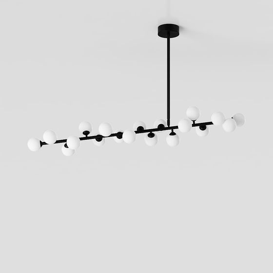 Minimalist Chandelier 3D Model for Elegant Interiors