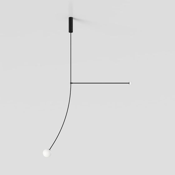 Minimalist Hanging Art Light 3D model