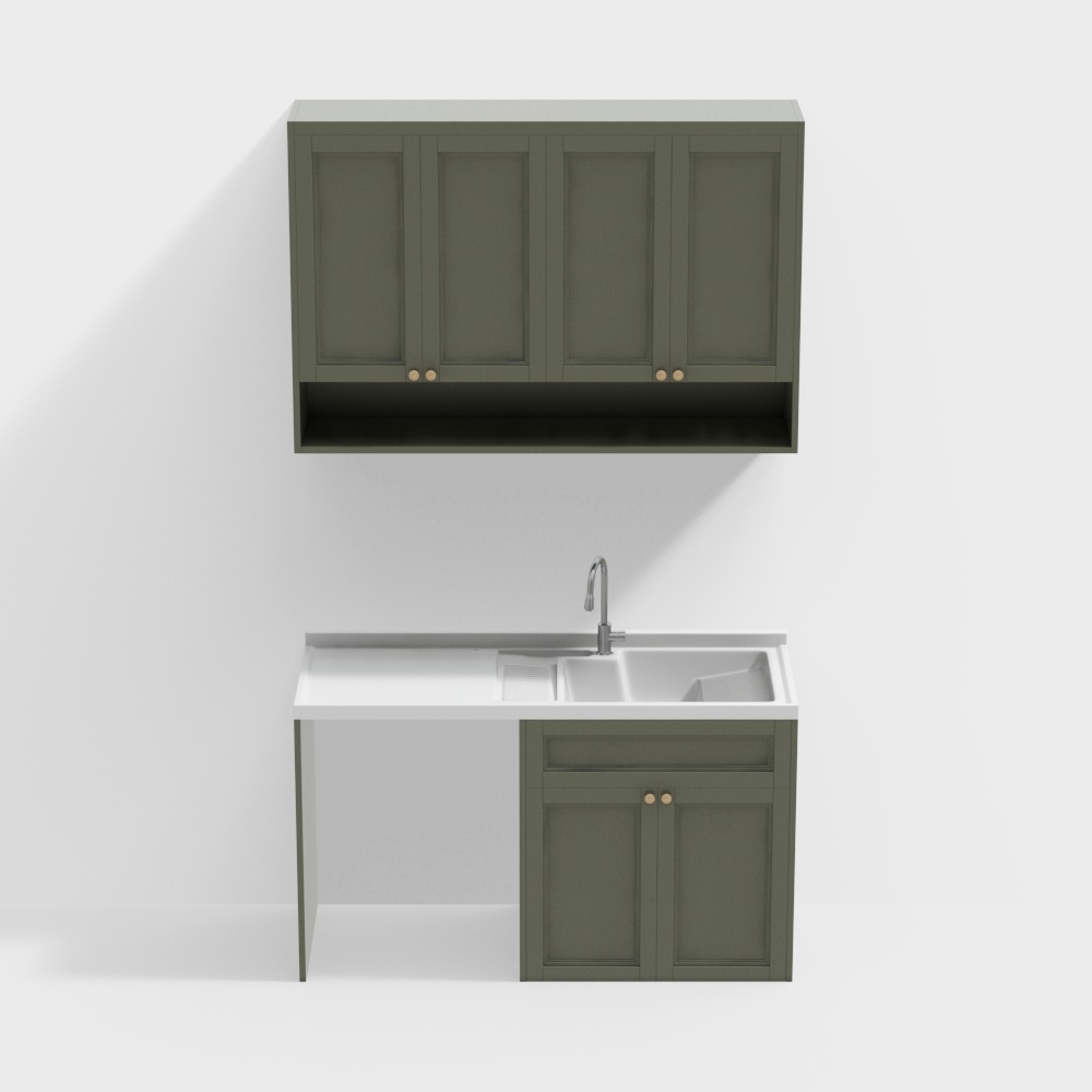 French balcony laundry cabinet