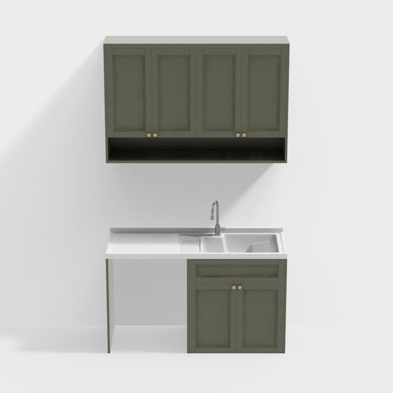 Urban Kitchen 3D model for Modern Design