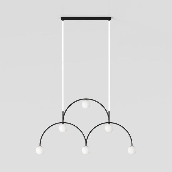 Modern Polygonal Pendant Light 3D model