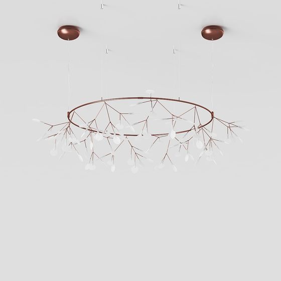 Stunning Low-Poly Chandelier 3D model for Modern Spaces