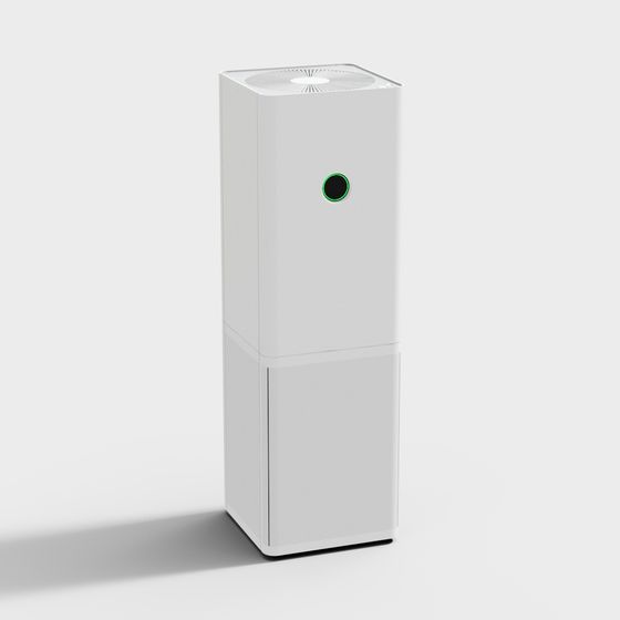 Modern White Air Humidifier for Bedrooms 3D Model