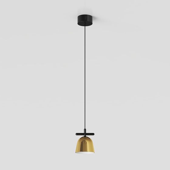 Elegant Geometric Pendant Light 3D model