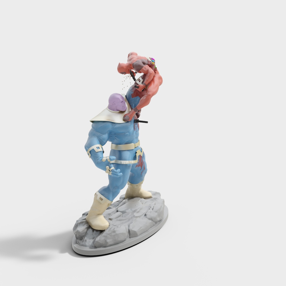 Battle Hero Low-Poly 3D Model