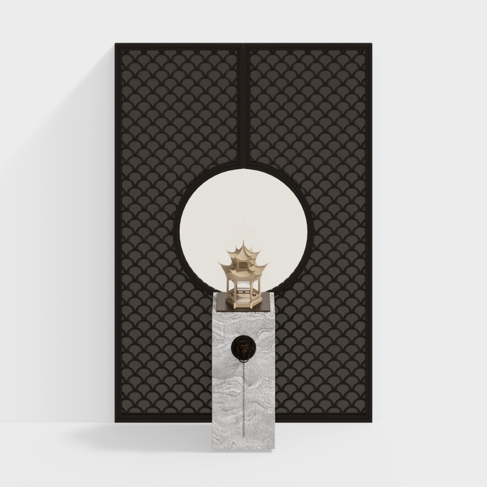 新中式寝室用メタルスクリーン