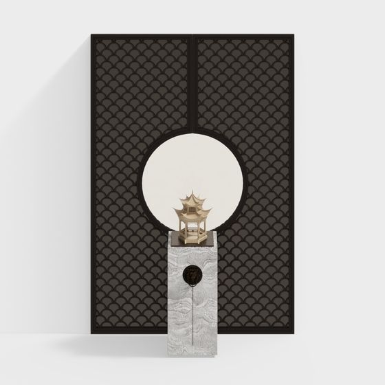 新中式寝室用メタルスクリーン