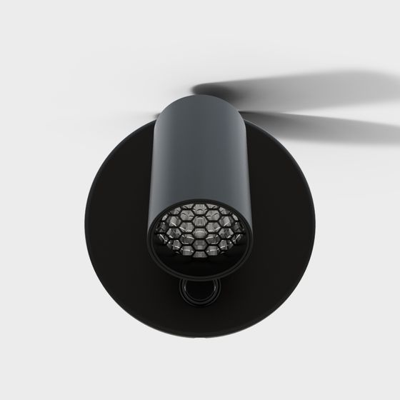 Futuristic Eye Low-Poly Light Fixture 3D Model