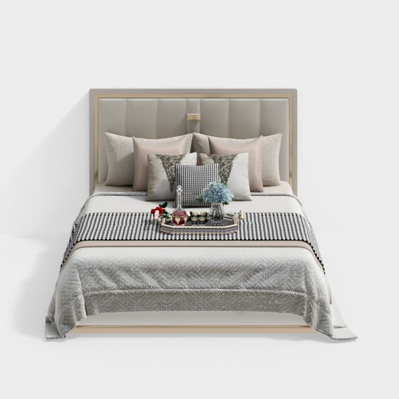 Lit de chambre moderne