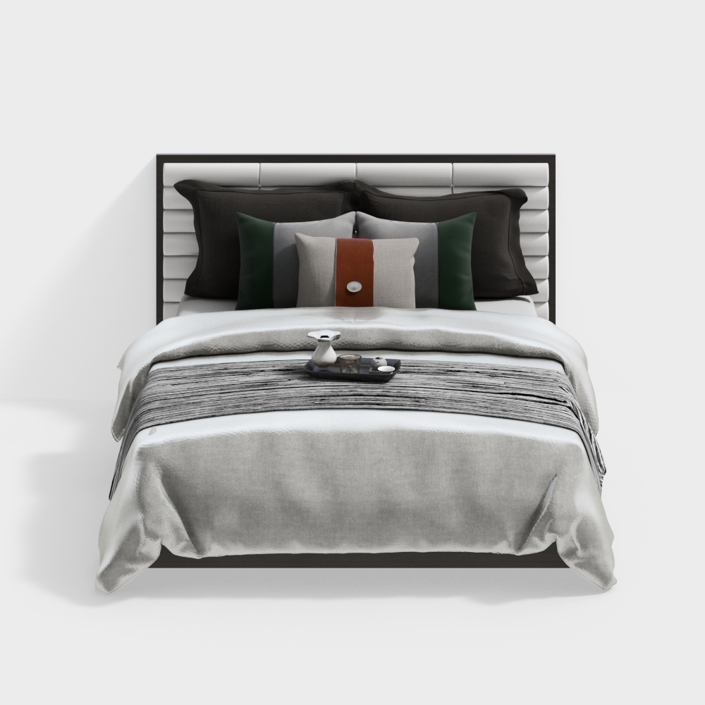 Cama de dormitorio de estilo chino nuevo