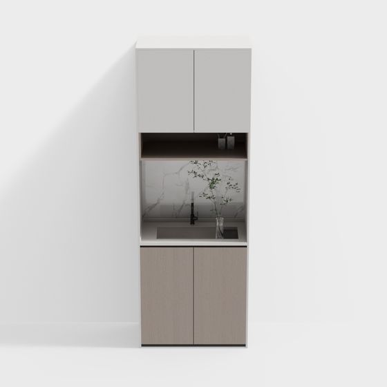 Urban Kitchen Cabinet 3D model