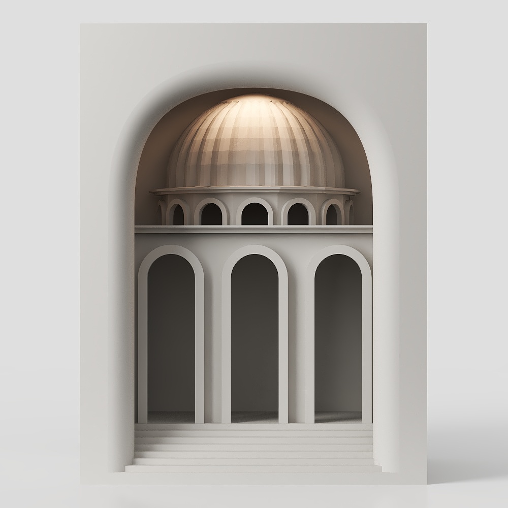 Đèn thạch cao bảo tàng nghệ thuật hiện đại