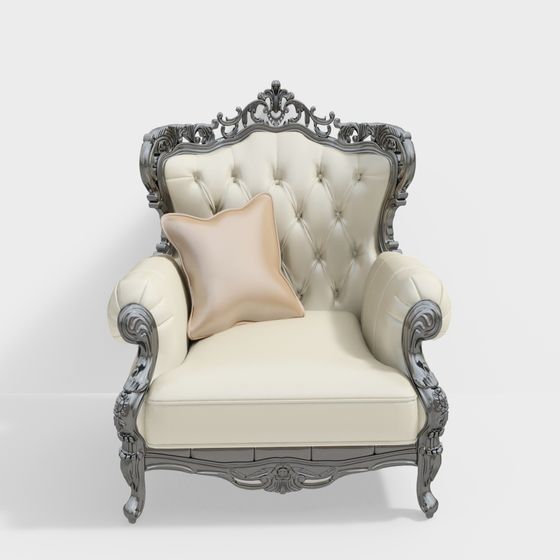 Royal Throne Chair 3D model