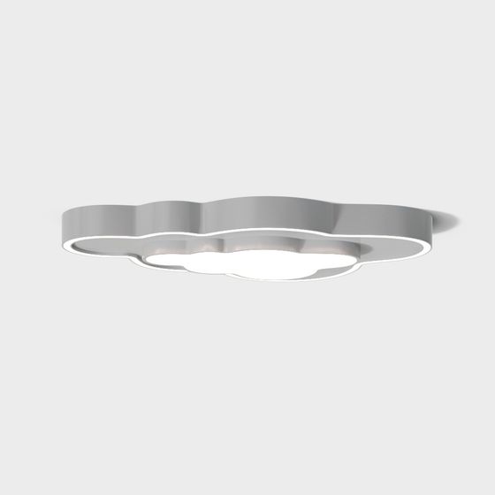Cloud-Shaped Pendant Light 3D model