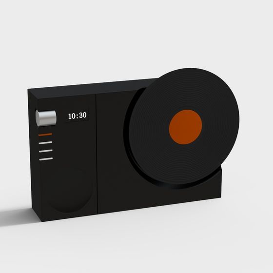 Vintage Radio 3D Model with Low Poly Design