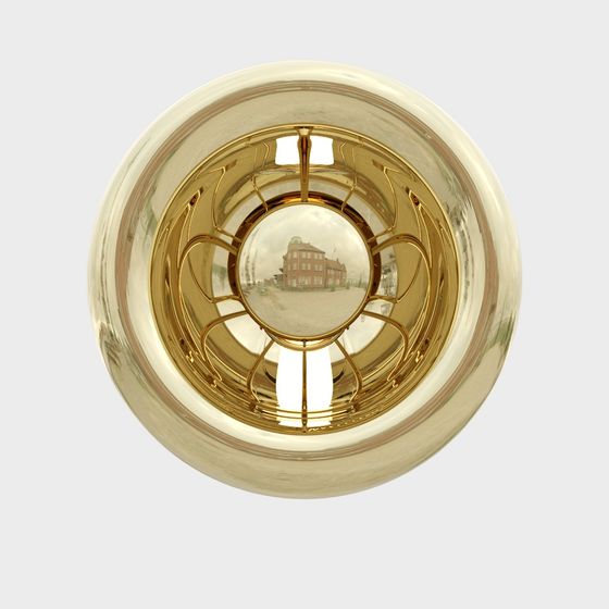 Golden Ceiling Light 3D model