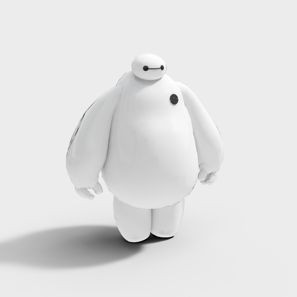 BAYMAX 3D Model - Cute Low Poly Design