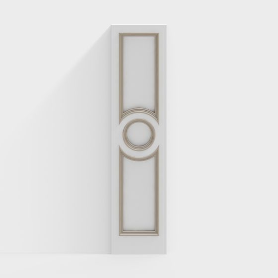 Elegant Low-Polygon 3D Door Model