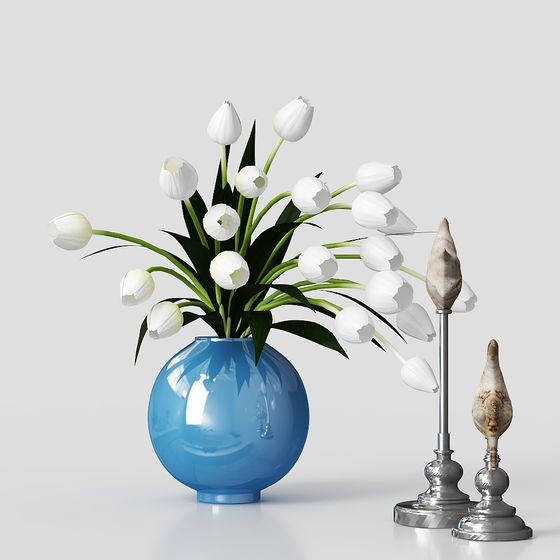 Spring Blossom Vase 3D model
