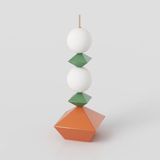 Unique Geometric Balance 3D model