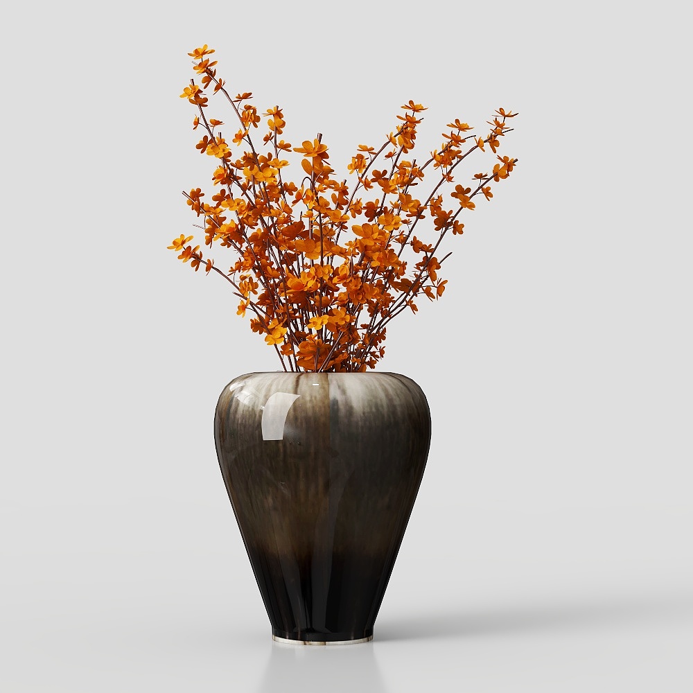 Autumn Bloom 3D model Flower Vase