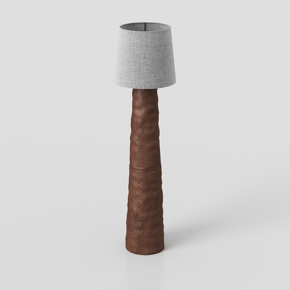 Wabi-sabi bathroom floor lamp