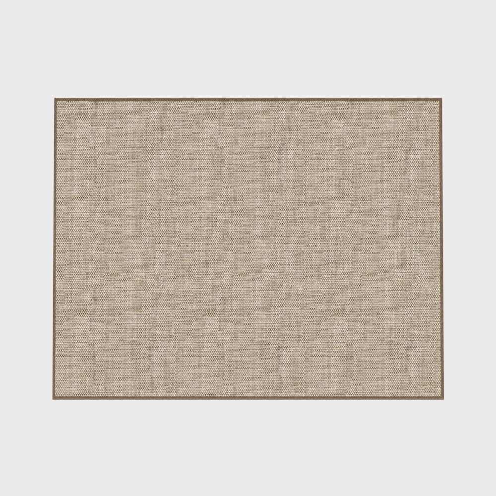 Cozy Rug Low-Poly 3D Model – Warm Beige Fabric