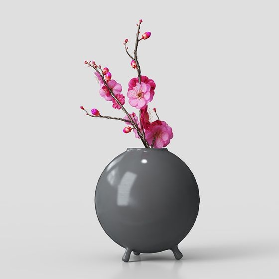 Spring Vase 3D model for Creative Projects