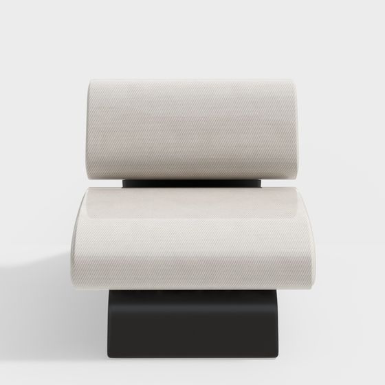 Minimalist Armchair 3D model for Modern Interiors