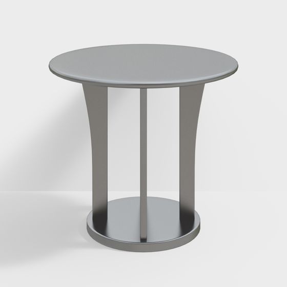 Stylish Low Polygon Round Table 3D model