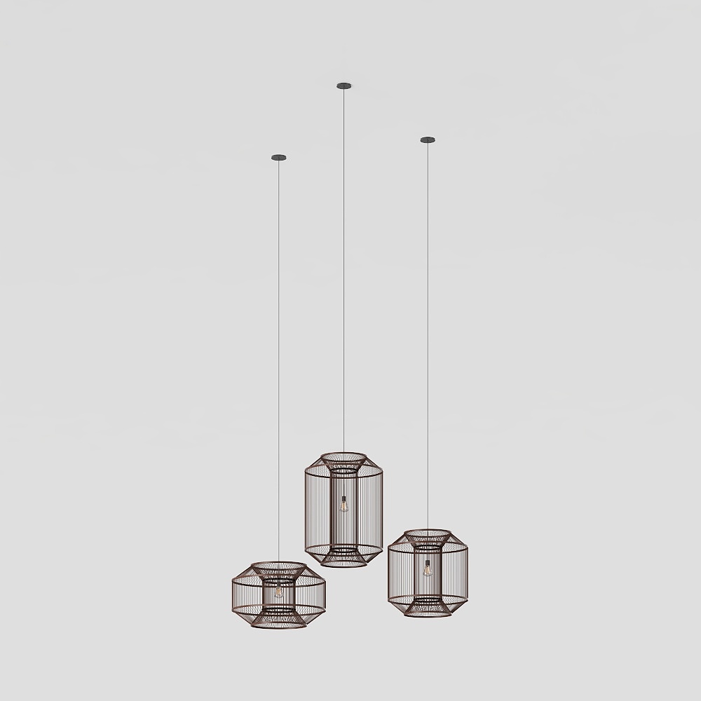 New Chinese courtyard lantern chandelier