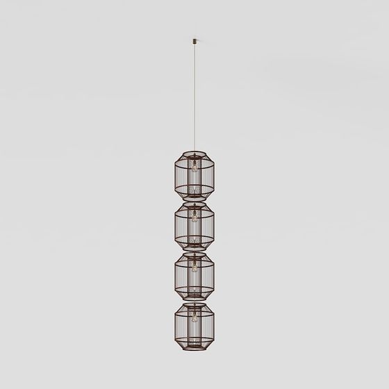 Geometric Pendant Light 3D model