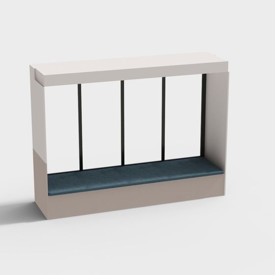 Modern Window Seat 3D model