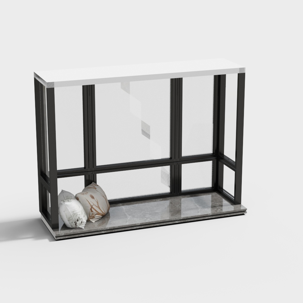 Fenêtre baie de chambre moderne