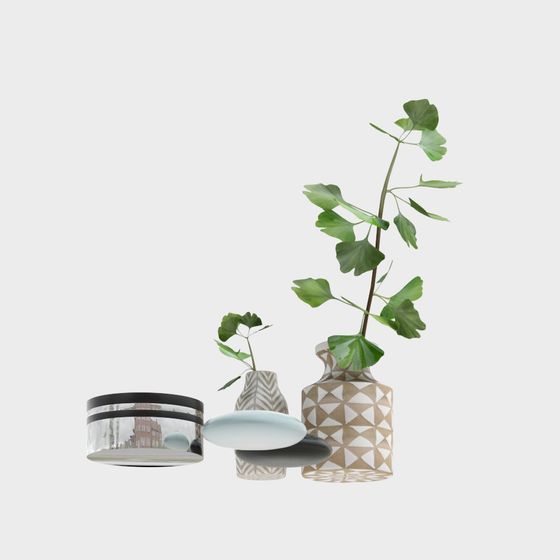 Urban Greenery 3D model for Modern Spaces