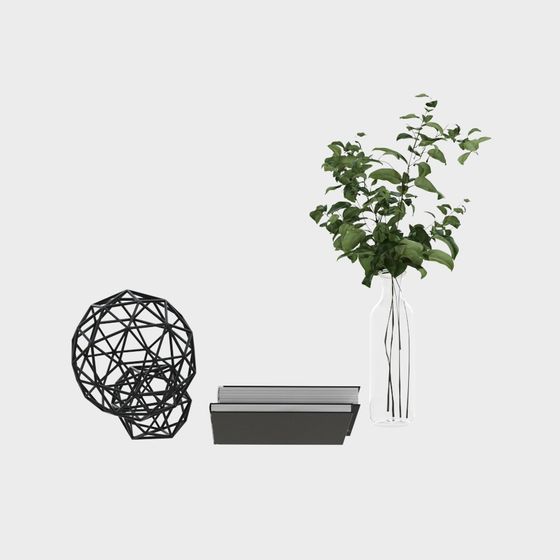 Unique Geometric 3D Model with Natural Elements