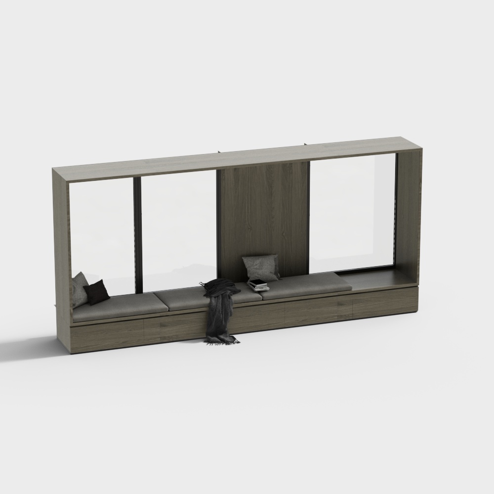 หน้าต่างเบย์ห้องนอนสมัยใหม่