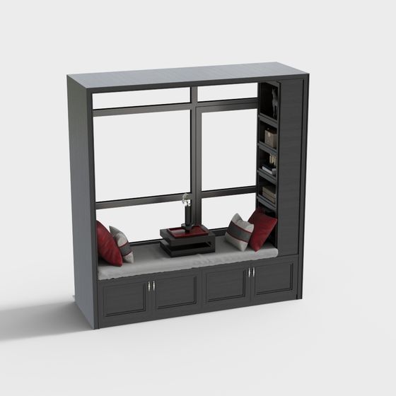 Urban Corner Bookshelf 3D model