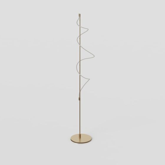 Spiral Light Floor Lamp 3D model